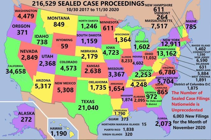 Sealed case filings indictments lookit huge CA number