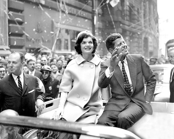John F Kennedy and wife
