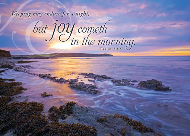 Joy cometh in the morning